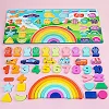 Деревянная игрушка Центр развивающий MD 1647 рыбалка, цифры, слова рус/рус