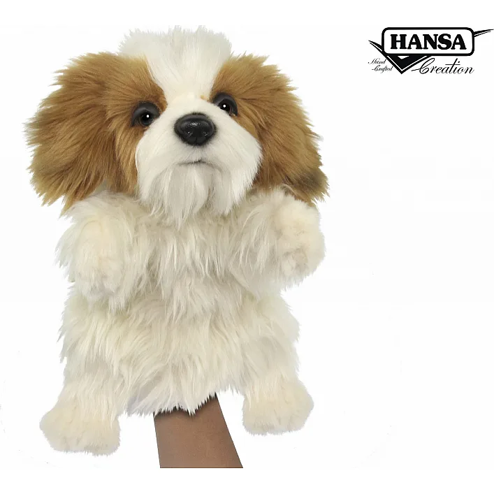 Мягкая игрушка на руку Ши-тцу, серия Puppet, 37 см, Hansa (79501)