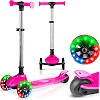 Самокат дитячий триколісний Ricokids Jelly рожевий