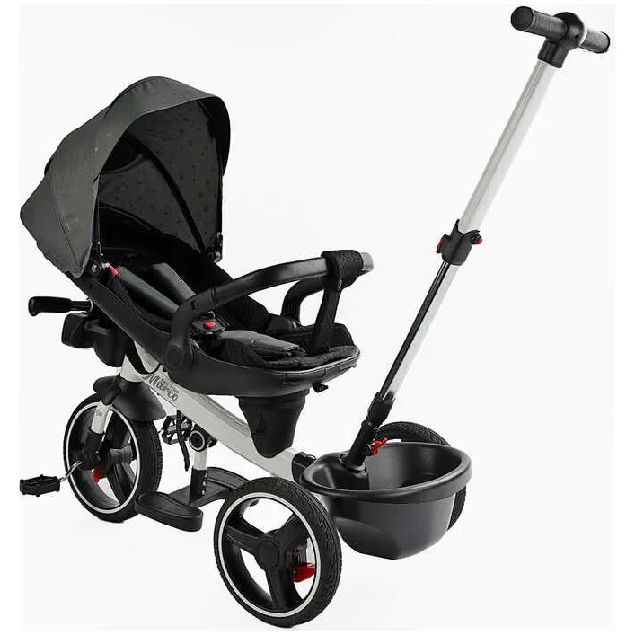 Велосипед 9155 / 603-85 BestTrike "Marco" (1) поворотное сиденье, складной руль, колеса с прорезиненным PU, корзина, телескопическая ручка, фара музыкальная