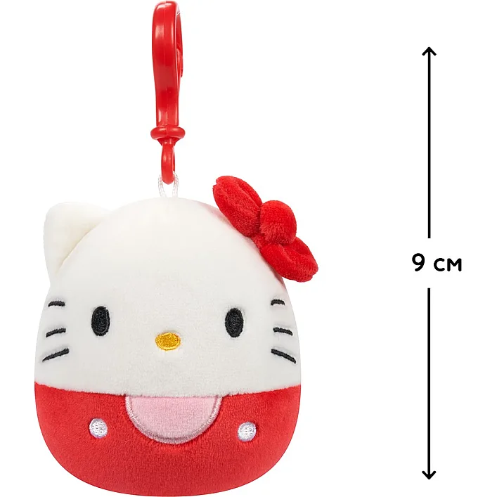 Мягкая игрушка на клипсе Squishmallows - Хеллоу Китти (9 cm)