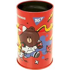 Стакан-подставка бочка YES Line friends металл (Кнц0504)