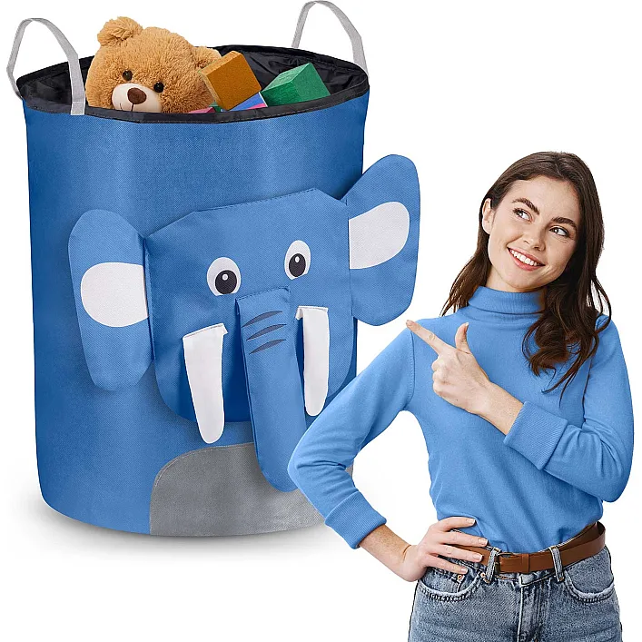 Кошик для іграшок Nukido блакитний слоник