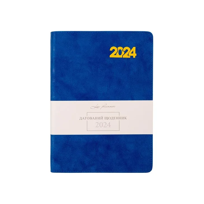 Дневник А5 дата Leo Planner "Case" интегральный 368 в. Синий (Кнц9689)