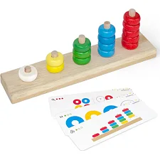 Деревянная игра "Пирамидка-счетчик" 900439 IGROTECO (Дер0439)