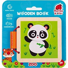 Деревянная игрушка "Деревянная книга. Зоопарк"