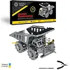 Колекційна модель-конструктор Metal Time Quarry Transporter Кар'єрний самоскид механічний (MT014)