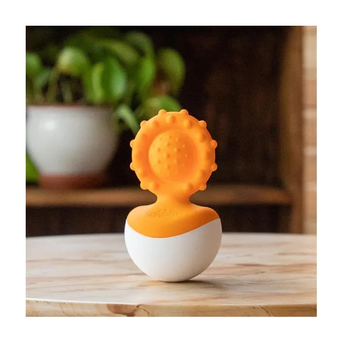 Прорезыватель-неваляшка Fat Brain Toys dimpl wobl оранжевый (F2172ML)