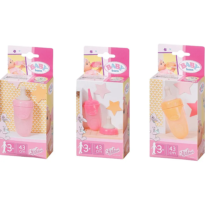 Бутылочка для куклы BABY BORN - Удобное кормление S2 (в ассорт.)