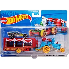 Детский игровой набор машинок T-H708-1(Silver) с трейлером