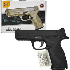 Пистолет с пульками "Galaxy G51 Smith & Wesson M&P" С МЕТАЛЛИЧЕСКИМИ ЭЛЕМЕНТАМИ