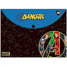 Папка-конверт YES на кнопке А4 Marvel.Avengers (Кнц2018)
