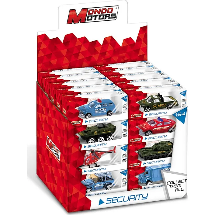 Автомодель Транспорт безопасности 1:64, Mondo, ассортимент, 1 шт., арт. 54048