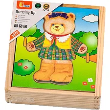 Деревянный игровой набор Viga Toys Гардероб медведицы (56403)