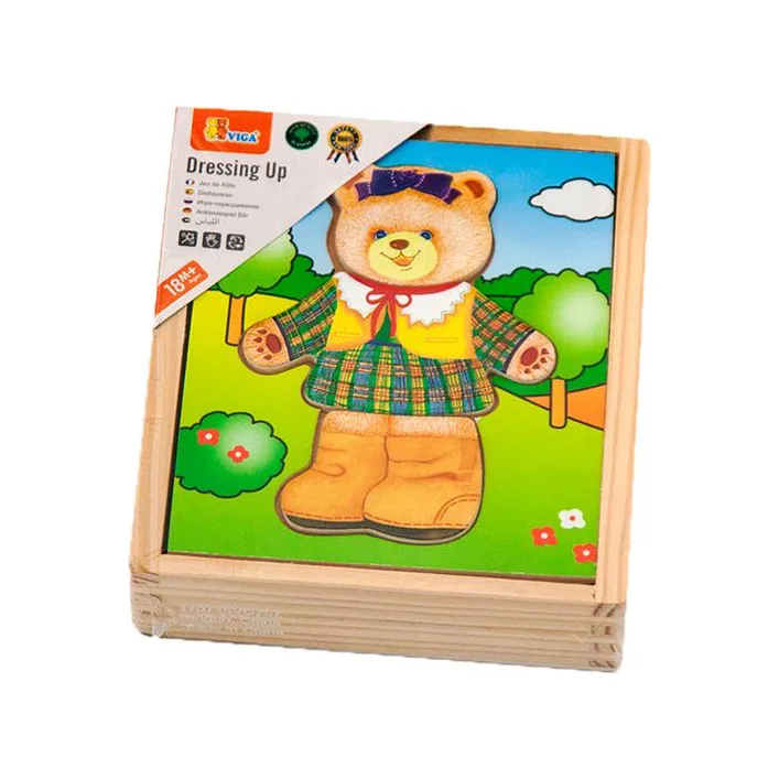 Деревянный игровой набор Viga Toys Гардероб медведицы (56403)