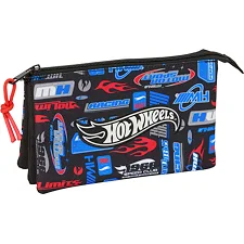 Пенал на 3 отдела HOT WHEELS, Safta (98618)