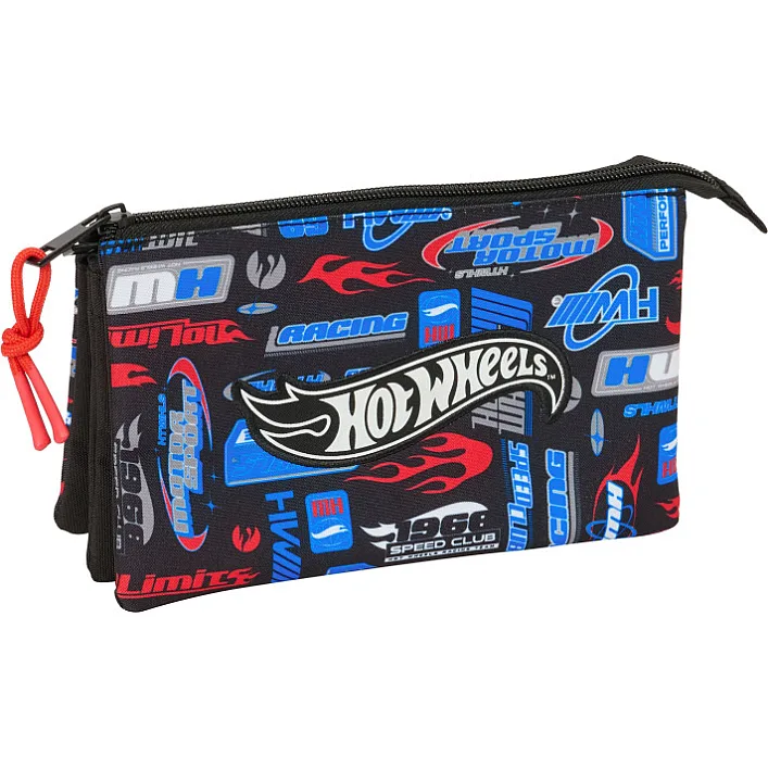 Пенал на 3 отдела HOT WHEELS, Safta (98618)