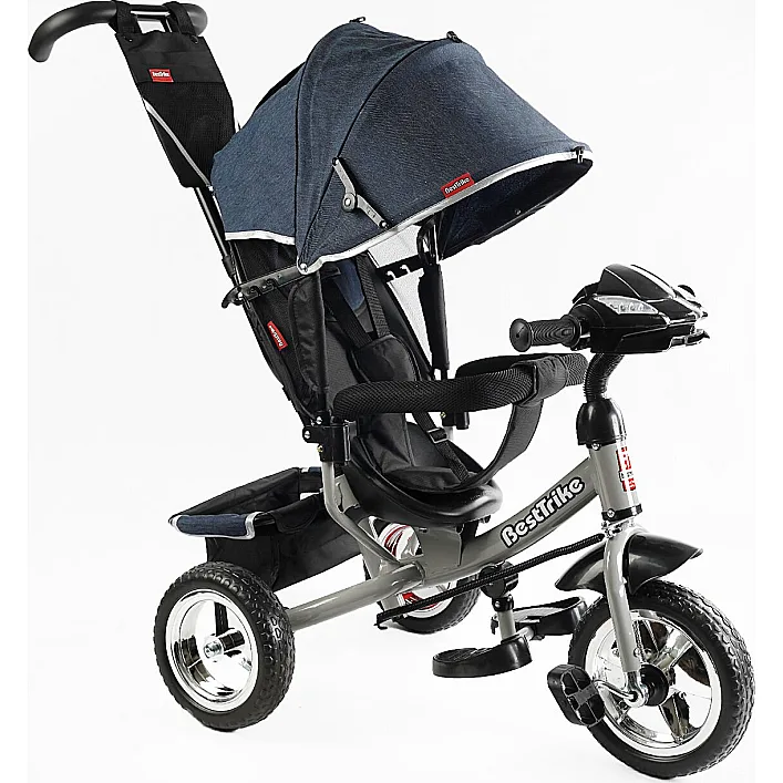 Велосипед 3-х колесный 6588 / 60-714 Best Trike (1) КОЛЕСО ПЕНА, d=25см переднее, d=20см задние, фара музыкальная, USB, Bluetooth, в коробке