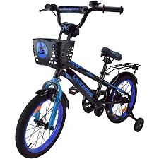 Велосипед детский 2-х колесный 14'' 241404 Like2bike Dark Rider, Черно-синий, рама сталь, со звонком, руч.тормоз, сборка 75% (Вел6595)