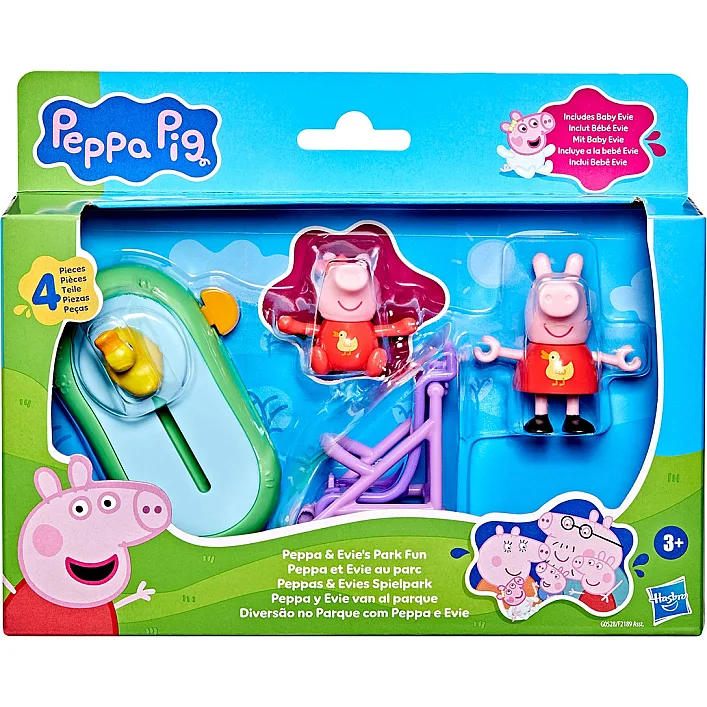 Ігровий набір PEPPA FIGURINES серії "Моменти з Пеппою" – СЕСТРИЧКИ НА ПРОГУЛЯНЦІ
