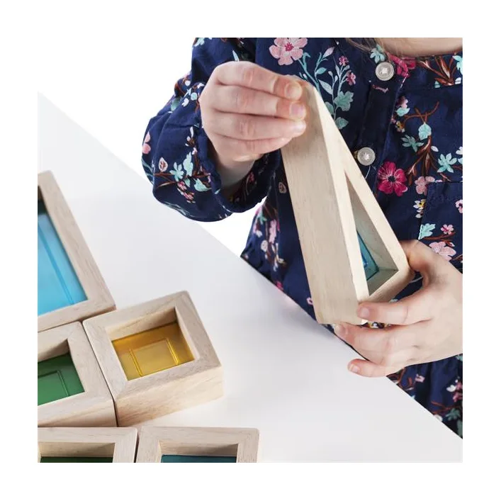 Кубики Guidecraft Block Play Большая радуга, 14 см, 30 шт. (G3016)