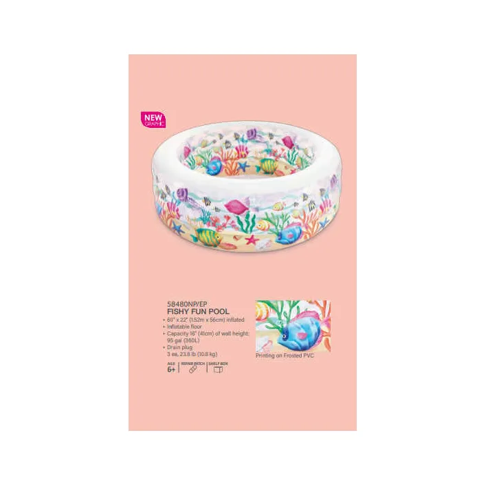 Intex Басейн 58480 NP (3) "Акваріум", 152-56см, 360л, 3,5кг, від 3-х років