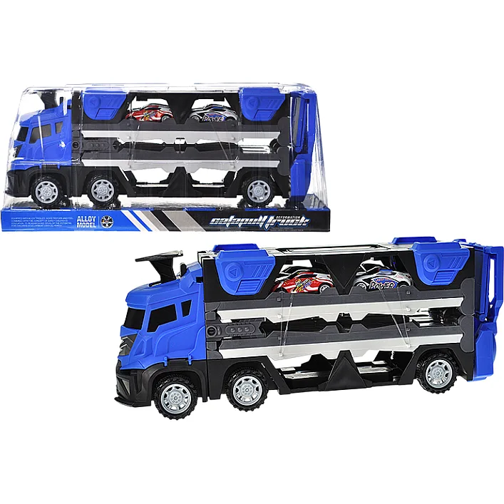 Автовоз инерционный с машинками в колпаке 802R (Маш6730)
