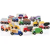 Набор грузовиков Guidecraft Block Play к Дороге из дерева, 12 шт. (G6718)