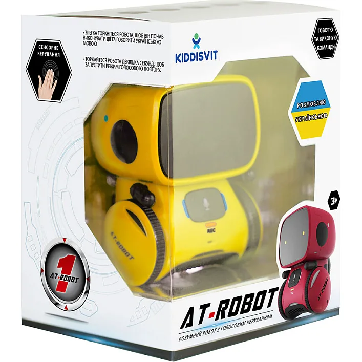 Интерактивный робот с голосовым управлением AT-Robot желтый укр. язык AT001-03-RUS AHEAD TOYS (Хло7994)