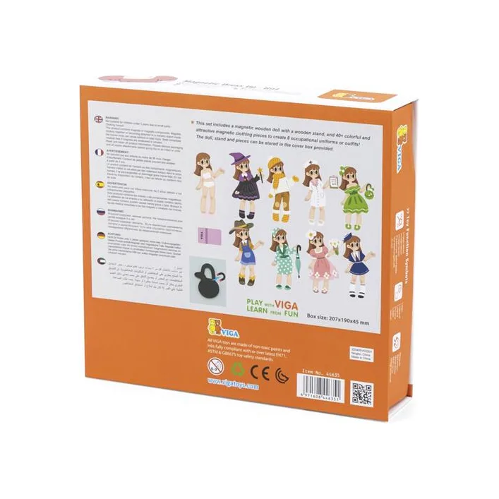 Магнитная игра Viga Toys Одень девочку (44635)