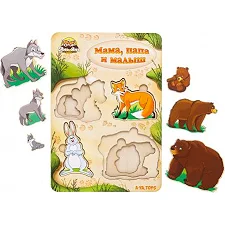 Вкладыши "Мама, папа и малыш"