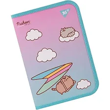 Папка для тетрадей Yes пласт. на молнии В5 "Pusheen. Stormy" 492204 (Кнц2204)