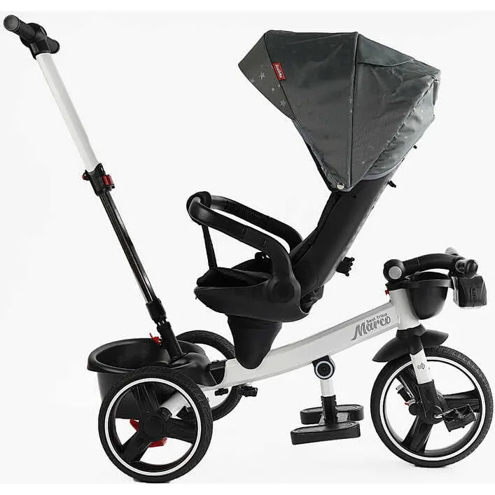 Велосипед 9155 / 603-85 BestTrike "Marco" (1) поворотное сиденье, складной руль, колеса с прорезиненным PU, корзина, телескопическая ручка, фара музыкальная