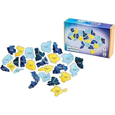 Деревянный пазл на магнитах PuzA4-01350 "Карта Украины" PuzA4-01350 PuzzleOK (Дер3503)