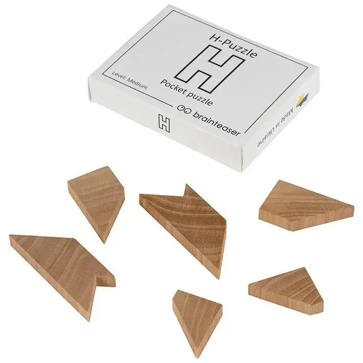 Набір дерев'яних головоломок "Wooden mini puzzle set #2" set2en 6 штук