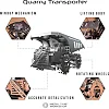 Колекційна модель-конструктор Metal Time Quarry Transporter Кар'єрний самоскид механічний (MT014)