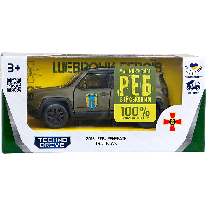 Автомодель серії "Шеврони Героїв" – JEEP RENEGADE TRAILHAWK – "АЙДАР"