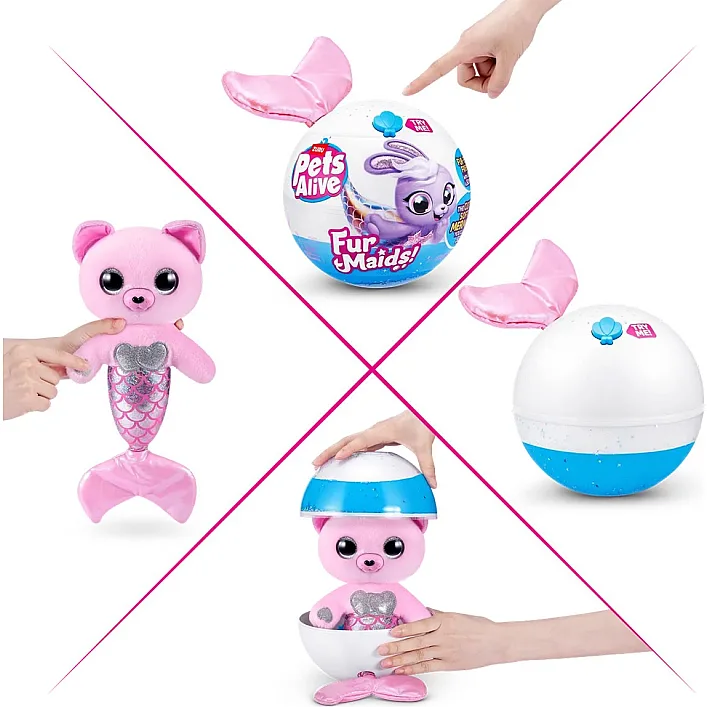 Интерактивный игровой набор Pets Alive серии Furmaids – Котенок Пурл