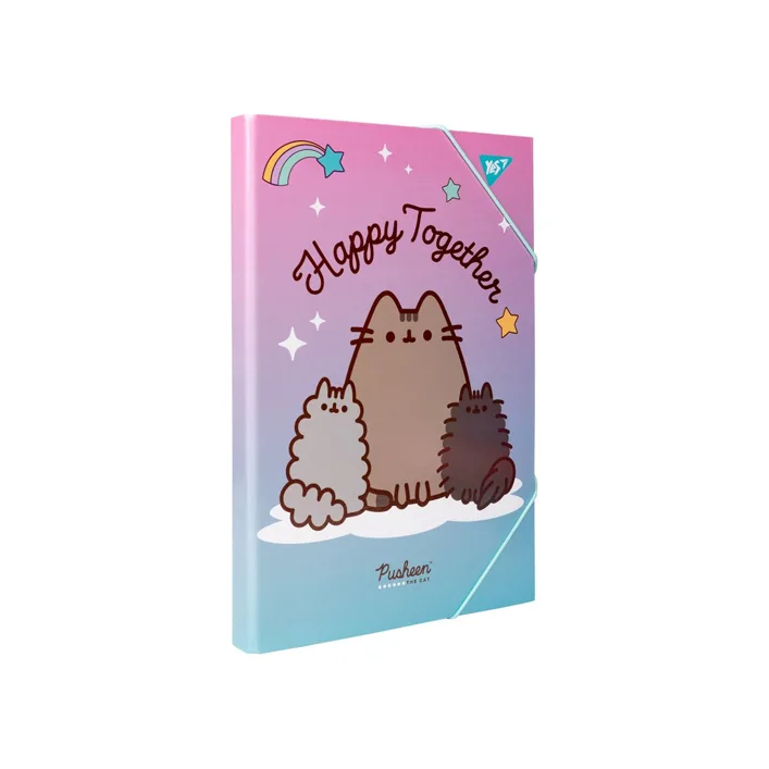Папка для работы Yes картонная A4 "Pusheen" 500236 (Кнц8354)
