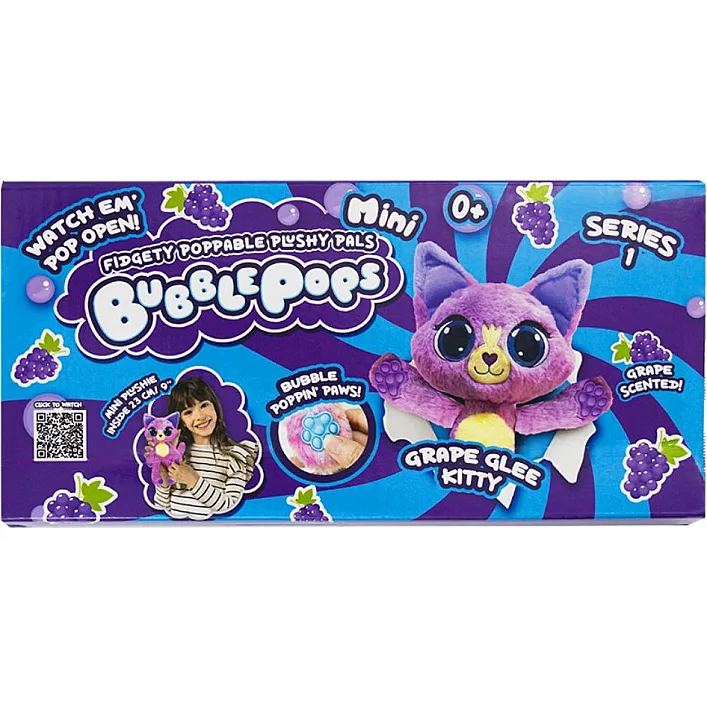 Мягкая игрушка с ароматом "Bubble Pops мини. Виноградный котенок" (20 см)