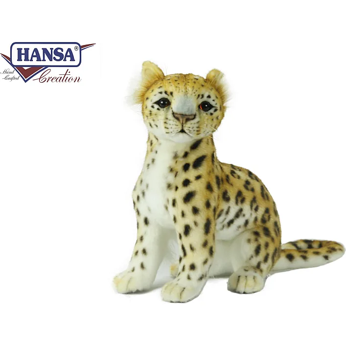 Мягкая игрушка Леопард, сидящая высота 27 см, Hansa (70683)