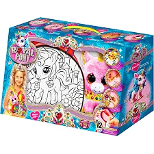 Креативное творчество "Royal Pony" RP-01-08U (2) "Danko Toys", сумка-раскраска, мягкая игрушка, аксессуары, акриловая краска, кисточка, в коробке