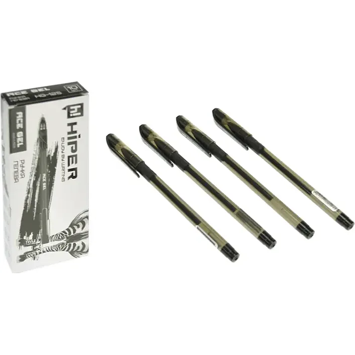 Ручка HIPER гелевая HG-125 Teen (Ace) Черная (Кнц3387)