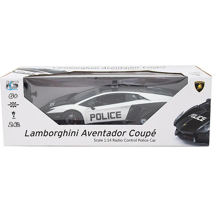 Автомобиль KS DRIVE на р/к - LAMBORGHINI AVENTADOR POLICE (1:14, 2.4Ghz) 114GLPCWB KS DRIVE (Маш3414)