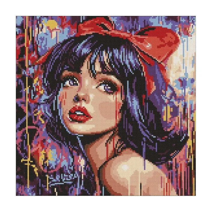 Алмазна мозаїка - "Сучасна Білосніжка" ©art_selena_ua, 40х40см