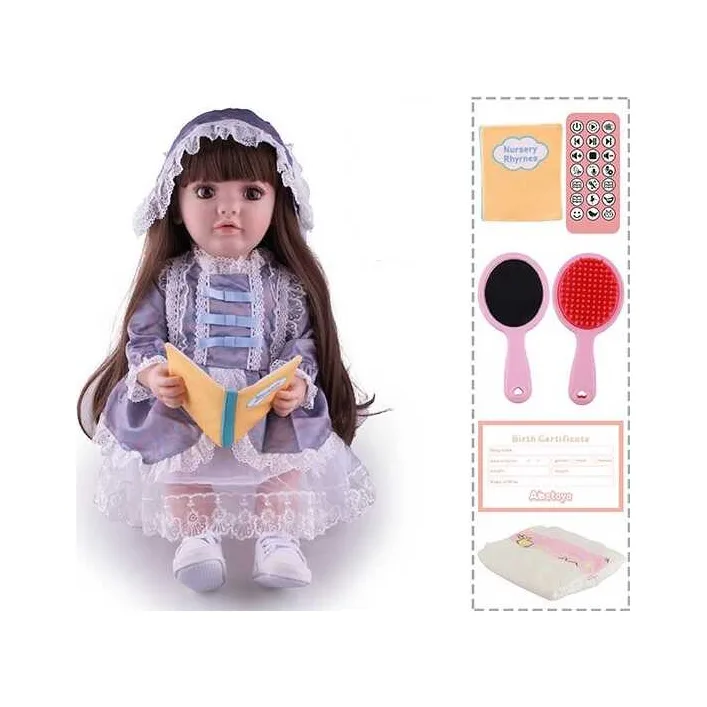 Лялька TK 1501-50 (9) "W Toys", УКР. ОЗВУЧУВАННЯ, казки, пісні, веде діалог з дитиною, багато функцій, в коробці