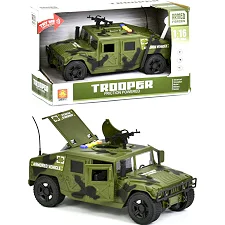 Машина "HUMMER" военная инерционная, озвученная, со светом, в коробке WY610A р.23,5*12*12см (Маш0610)