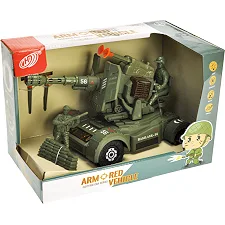 Пушка озвучена, со светом, стреляет, в коробке HD9056A р.27*15,7*17,7см (Маш1284)