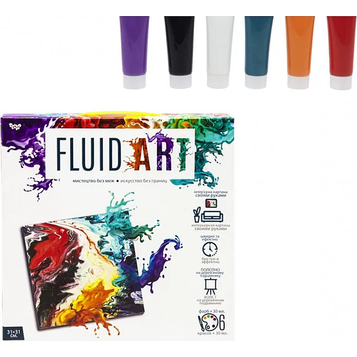 Набор креативного творчества "Fluid ART" FA-01-01-2-3-4-5, 5 видов FA-01-03