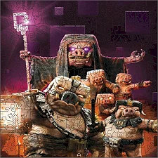 Фигурный пазл из дерева "Майнкрафт" PZ005-A3C-AC 180-250 деталей, размер А3